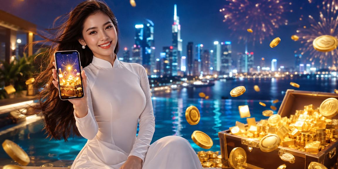 Người dùng mặc áo dài đăng nhập ứng dụng casino tại Hồ Chí Minh