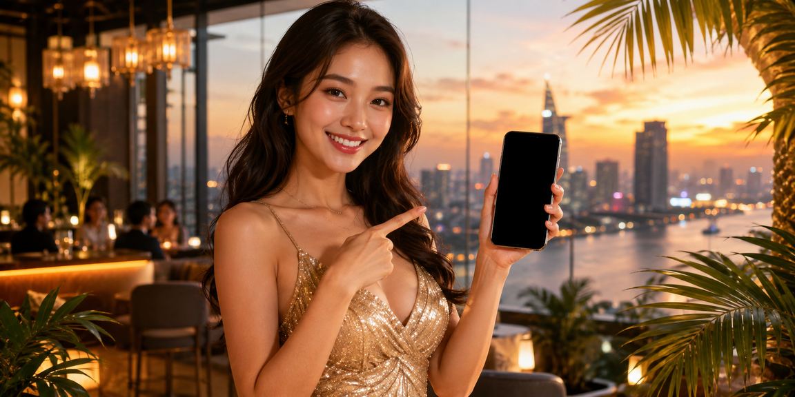Người dùng tại TP.HCM trải nghiệm chương trình VIP 26ty trên điện thoại di động giữa lễ hội